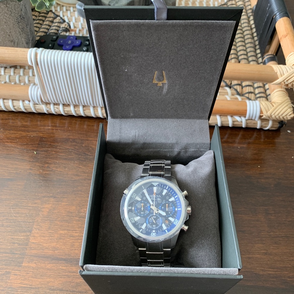 Bulova Men's Marine Star Stainless Steel Chronograph Watch
